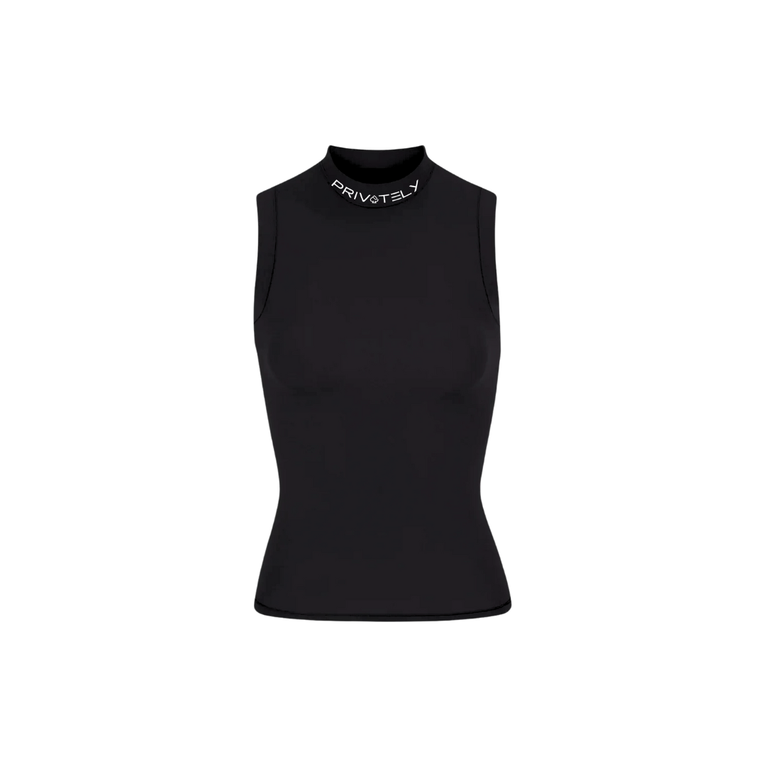 Privately Short Sleeve Mock Neck