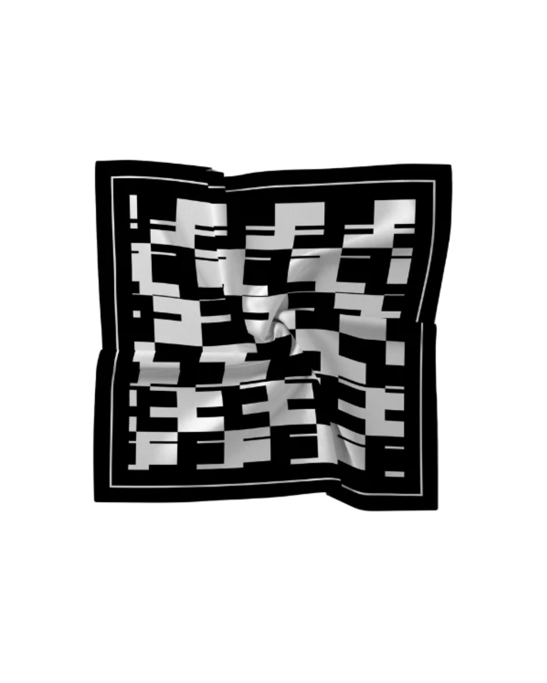 Abstract Satin Scarf